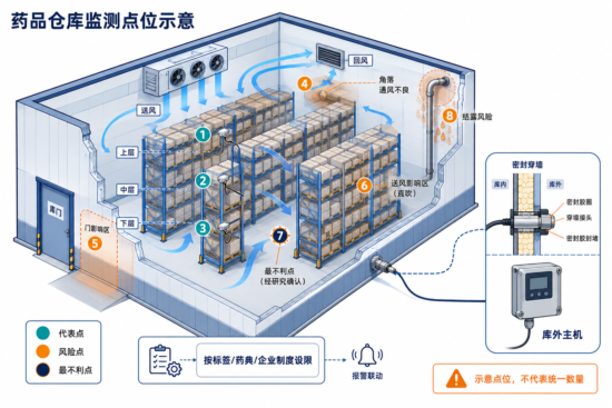 点位应由风险与温度分布研究确定，而不是套用固定数量